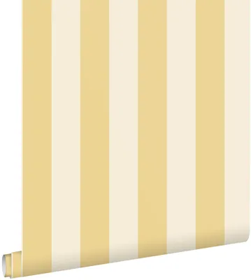 Zdjęcie produktu dla ESTAhome Tapeta paski żółtymIbeżowym 50 x 900 cm
