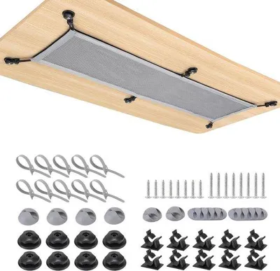 Immagine prodotto di Protezione flessibile per cavi da scrivania 95x24 cm, grigio