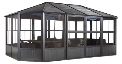 Produktbild von Sojag Charleston 1218 Metall Pavillon mit Seitenteilen 4x6 m