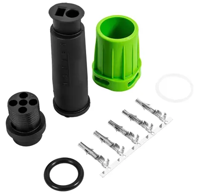 Produktbild von Mantes Wasserdichter Stecker Für Anhängerrückleuchten, Bajonett, 5-Polig, Grün, Rechts