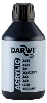 Immagine prodotto di Darwi Opak Vernice acrilica nera 250 ml 1 pezzo