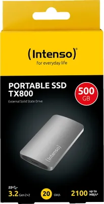 Productafbeelding van Intenso 3828450 Intenso TX800 500 GB externe SSD-Festplatte anthrazit