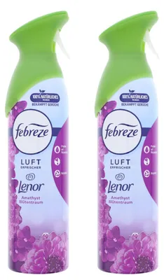 Produktbild von 2 x Febreze Lufterfrischer Lenor Amethyst Blütentraum Raumspray je 300ml bekämpft Gerüche