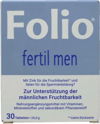 Produktbild von FOLIO fertil men Tabletten 30 Stück