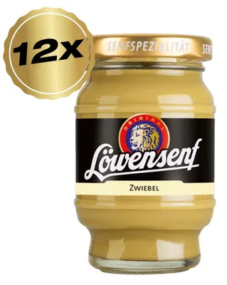 Produktbild von Löwensenf Senfspezialität Zwiebel Tönnchen - 12x 100ml