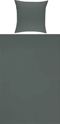 Produktbild von Erwin Müller Bettwäsche Traunstein" anthrazit 1x 135x200 cm + 1x 80x80 cm"