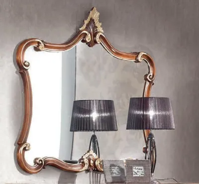 Produktbild von Italienischer Wandspiegel Klassischer Spiegel Möbel Holz Luxus Einrichtung Neu