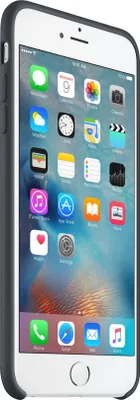 Produktbild von Apple iPhone 6s Plus Silikon Case – Anthrazit, Cover, Apple, iPhone 6s Plus iPhone 6 Plus, 14 cm (5.5"), Grau, Anthrazit