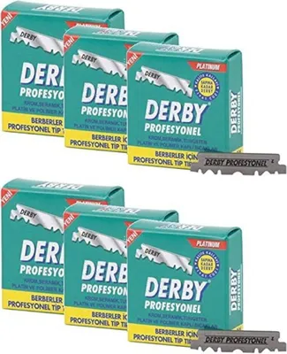 Produktbild von 6 x DERBY Professional Rasierklingen auswechselbar für Rasiermesser