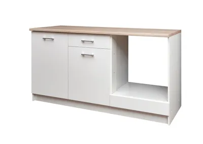 Produktbild von Küchenzeile >Wow < in Weiß matt - 160x85x60 (BxHxT)