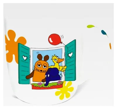Produktbild von Trötsch Die Maus Tasse mit Freunden in Geschenkverpackung: Aus Porzellan