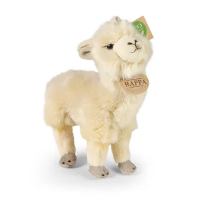 Produktbild von Rappa Plüsch-Alpaka Kuscheltier umweltfreundlich weiß 23 cm Spielzeug