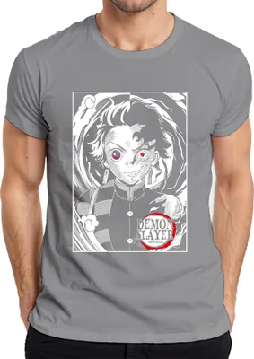 Obrázok produktu pre Pánske tričko anime Kimetsu no Yaiba, sivé, XXL
