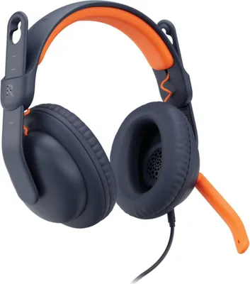 Produktbild von Logitech Zone Learn, Kabelgebunden, Ausbildung, 192 g, Kopfhörer, Blau, Orange