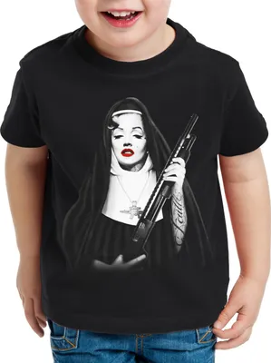 Produktbild von style3 Marilyn Gebetsschwester T-Shirt Kinder usa gangster
