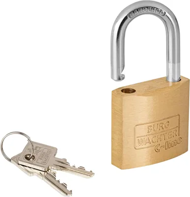 Produktbild von Burg Wächter Vorhängeschloss, 4er-Set mit 5 mm Bügelstärke und 4 Schlüsseln