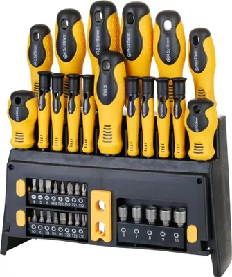 Produktbild von Satz Schraubendreher und Bits Strend Pro SDB139, 39-teilig, TX+PH+ Schlitz