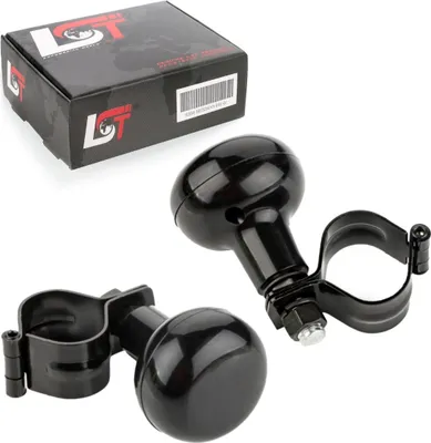 Produktbild von 2x Lenkradknauf Lenkhilfe schwarz für JEEP CHEVROLET CHRYSLER FORD LAND ROVER