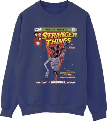 Produktbild von Netflix - "Stranger Things" Sweatshirt für Damen BI35965 (L) (Marineblau)