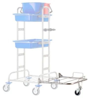 Produktbild von VERMOP Ablagerost für Wanne 45 L mit Stützrad, Edelstahl, 48 x 59 x 16 cm | 1 Stück