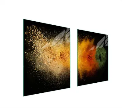 Produktbild von Glas-Herdschutzplatte 85x52cm - Gewürzmotive