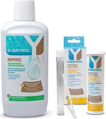Produktbild von SET> BAYROL Nophos 1,0 l + Phosphat Teststreifen