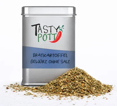 Produktbild von Tasty Pott Bratkartoffelgewürz ohne Salz - 50g Dose