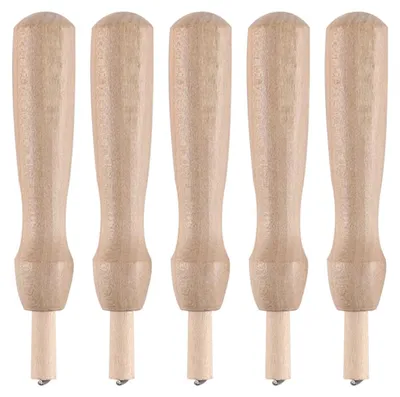 Filznadeln 5er-Set mit Holzgriff, DIY-Bastelwerkzeug