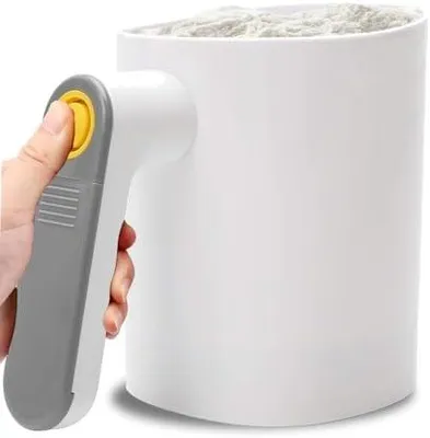 Produktbild von Elektrisches Mehlsieb, batteriebetriebenes Mehlsieb, Edelstahlgeflecht, Backwerkzeug, Sieb, handgehaltenes Koch- und Backwerkzeug, Pulverstreuer, Sieb, kann für Gebäck verwendet werden