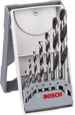 Produktbild von HSS-Spiralbohrer-Set, PointTeQ, Mini-X-Line, 2-10 mm, 7-tlg.