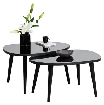 Produktbild von Cassiano - Couchtisch, 75x55x38h cm Schwarz, Gehärtetes Glas