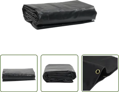 Immagine prodotto di The Living Store Abdeckplane Anthrazit 4x4 m 650 g/m²