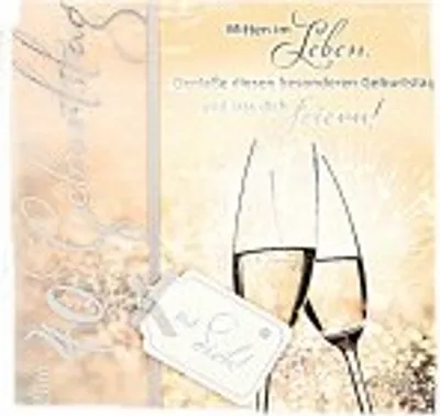 Produktbild von Depesche Emotions Klappkarte 002 Zum 40. Geburtstag