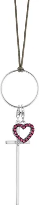 Produktbild von Thomas Sabo Damen Anhänger Herz mit pinken Steinen 1476-639-10