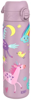 Produktbild von ion8 Vakuumisolierte Edelstahl-Trinkflasche, 500 ml, Auslaufsicher, Einhandöffnu