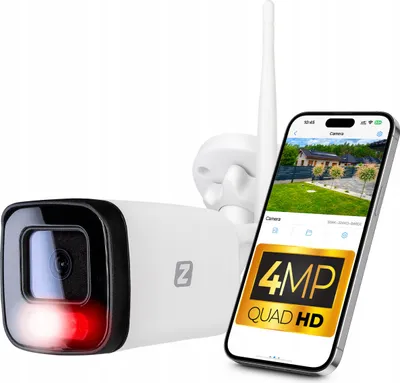 Produktbild von Wi-Fi 4Mpx Audio 4Xzoom Metall Ip-Röhrenkamera Ip66 Bewegungserkennung
