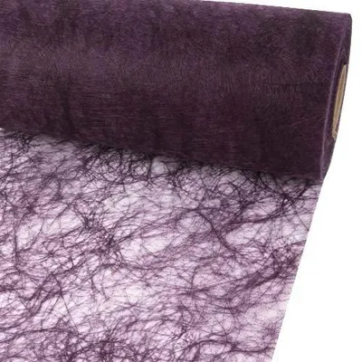 Produktbild von Tischband 25m Sizoflor ® Tischläufer 20cm aubergine, Dekoband, Stoffband