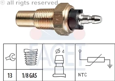 Produktbild von Facet Sensor, Kühlmitteltemperatur  7.3052