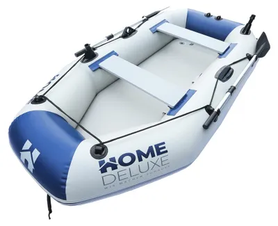 Produktbild von HOME DELUXE - Schlauchboot Pike Small - Material: strapazierfähiges PVC- Maße: LxB ca. 230 x 128 cm - für bis zu 3 Personen I Beiboot, Motorboot, Ruderboot
