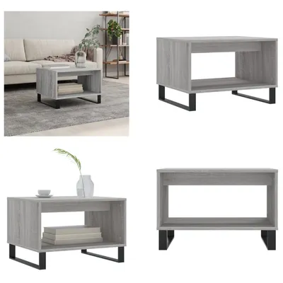 Produktbild von vidaXL Couchtisch Grau Sonoma 60x50x40 cm Holzwerkstoff - Couchtisch - Couchtische - Beistelltisch - Sofatisch