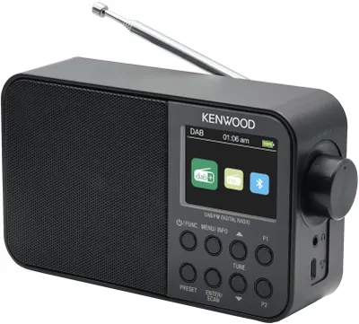 Produktbild von Kenwood CR-M30DAB-B, Tragbar, Digital, DAB, DAB+, FM, 87,5 - 108 MHz, 174,928 - 239,2 MHz, 3,2 W