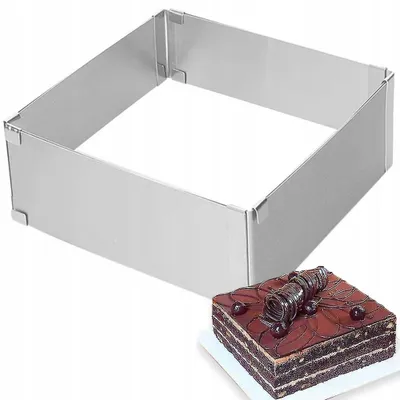 Produktbild von Verstellbare Tortenform 8cm Edelstahl Kuchenring