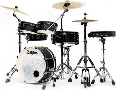 Produktbild von Zildjian Alchem-E Bronze EX Matte Black Wrap E-Drum Set