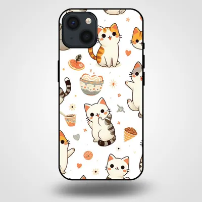 Obrázok produktu pre Smartphonica Puzdro na telefón pre iPhone 13 s potlačou mačky - Zadný kryt z TPU s mačkami