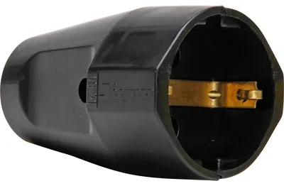 Immagine prodotto di Raccordo a vaschetta con contatto di protezione in plastica Kopp, per 3x1,5 mm², nero