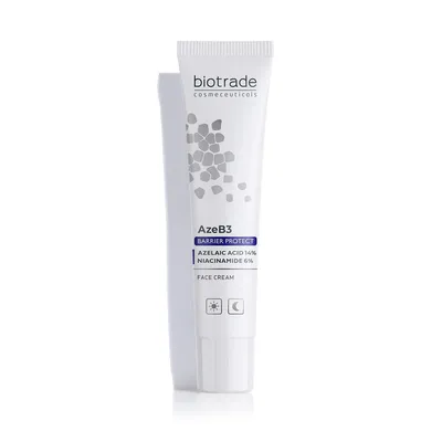 Produktbild von Biotrade AzeB3 Barrier Protect Intensivpflegecreme mit Azelainsäure 14% und Niacinamid 6%, 30 ml
