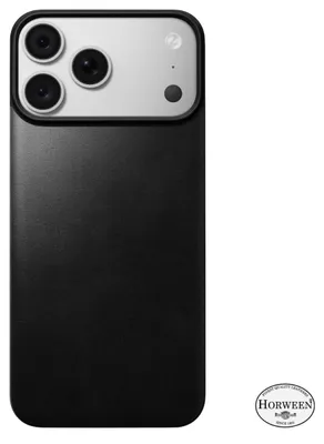 Produktbild von Nomad Magnetische Lederrückseite Horween MagSafe iPhone 18 Pro Max Schwarz