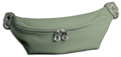 Produktbild von Glüxklee Reißverschluss Gürteltasche grün Kunstleder OTD5029G