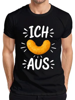 Produktbild von Ich flipp aus Erdnussflip Snack Lustiger Spruch Sarkasmus Knusper Herren T-Shirt, Schwarz, M