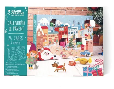 Produktbild von Graine Creative Bastelset Adventskalender mit 24 Ausfüllkästchen